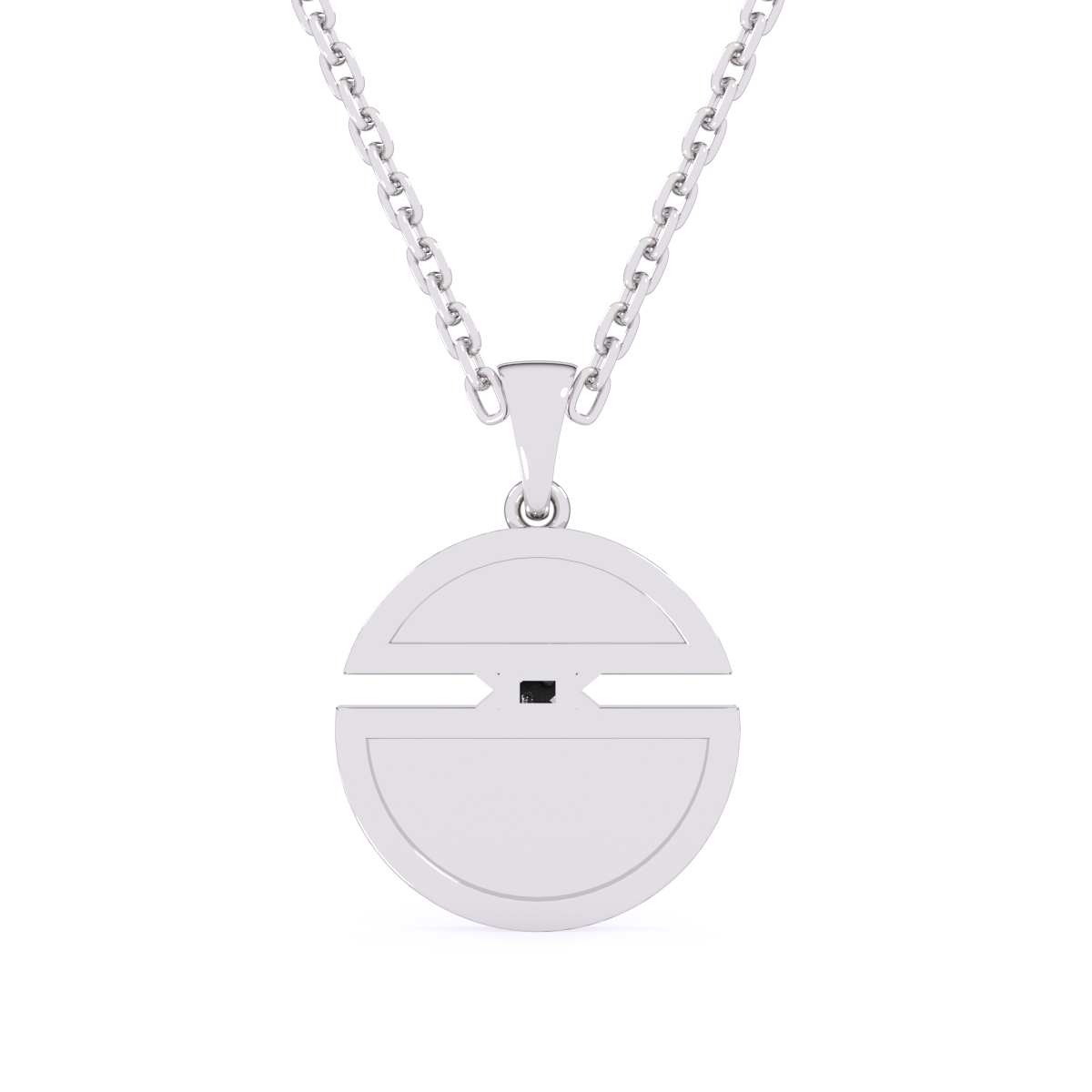 Unique X Style Round Diamond Necklace For Girls